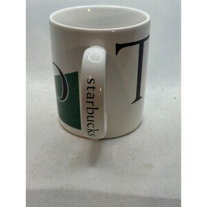 Vintage Starbucks 1994 Tokyo City Mug Collector Series White/Green Ceramic Coffe